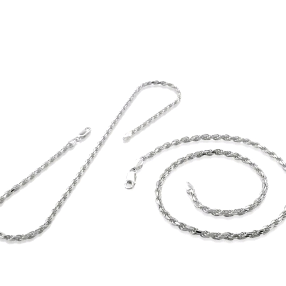 925 SS Rope Chain - Picture 3 of 6